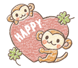 Carefree children's monkey sticker #9542781