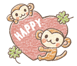 Carefree children's monkey sticker #9542781