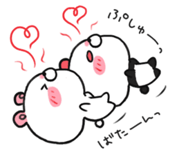 bear & panda with LOVE sticker #9542807