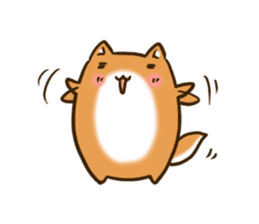 Cute Shiba Inu sticker sticker #9543316