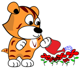 Mini tiger sticker #9543722