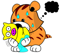 Mini tiger sticker #9543725