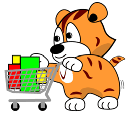 Mini tiger sticker #9543727