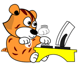 Mini tiger sticker #9543729