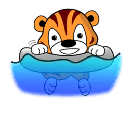 Mini tiger sticker #9543739