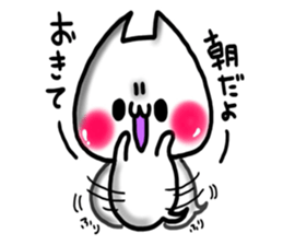 Cute cat ghost 3 sticker #9543865