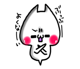 Cute cat ghost 3 sticker #9543891