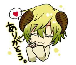 The pretty small devil character sticker #9544386