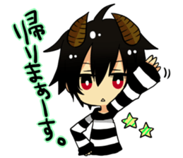 The pretty small devil character sticker #9544387
