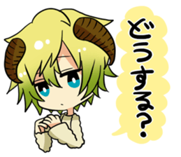 The pretty small devil character sticker #9544390