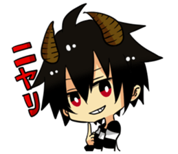 The pretty small devil character sticker #9544393