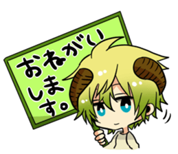 The pretty small devil character sticker #9544396