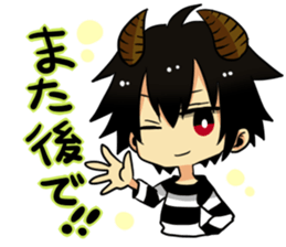 The pretty small devil character sticker #9544397