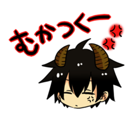 The pretty small devil character sticker #9544398