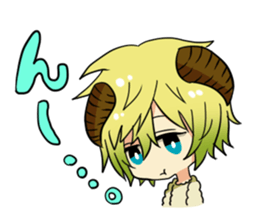 The pretty small devil character sticker #9544402