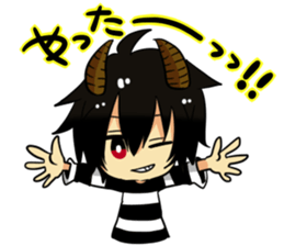 The pretty small devil character sticker #9544405