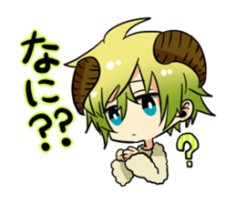 The pretty small devil character sticker #9544407