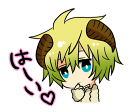 The pretty small devil character sticker #9544408