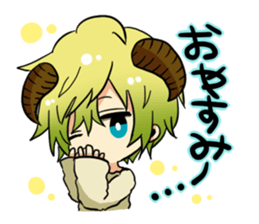 The pretty small devil character sticker #9544411