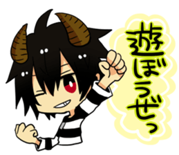 The pretty small devil character sticker #9544414
