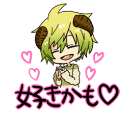 The pretty small devil character sticker #9544415