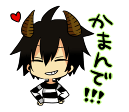 The pretty small devil character sticker #9544422
