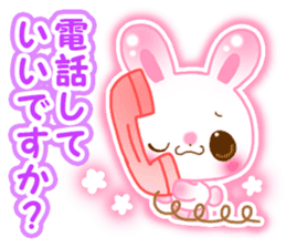 Animal cute Valentineversion sticker #9545620