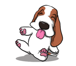 Basset hound 5 sticker #9545745