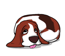 Basset hound 5 sticker #9545747