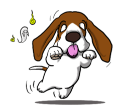 Basset hound 5 sticker #9545748