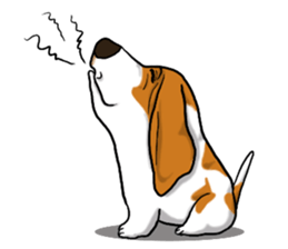 Basset hound 5 sticker #9545749