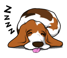 Basset hound 5 sticker #9545757