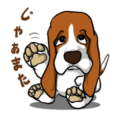 Basset hound 5 sticker #9545759