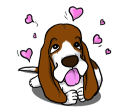 Basset hound 5 sticker #9545767