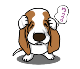 Basset hound 5 sticker #9545772