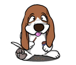 Basset hound 5 sticker #9545773