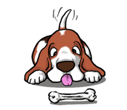 Basset hound 5 sticker #9545775