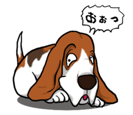 Basset hound 5 sticker #9545778