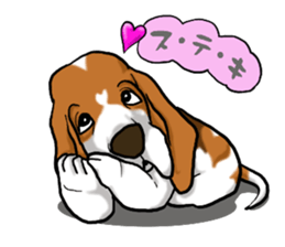 Basset hound 5 sticker #9545782