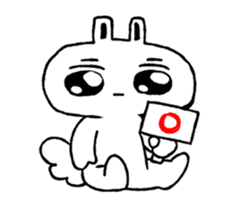 Expressionless face usataso sticker #9545827