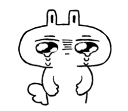 Expressionless face usataso sticker #9545828