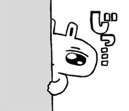 Expressionless face usataso sticker #9545833