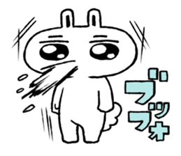 Expressionless face usataso sticker #9545837