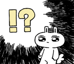 Expressionless face usataso sticker #9545850