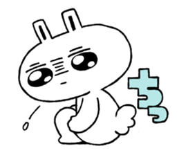 Expressionless face usataso sticker #9545853