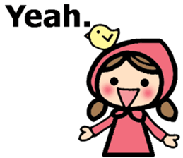 British Englsih with girl and cat 2 sticker #9545866