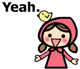 British Englsih with girl and cat 2 sticker #9545866