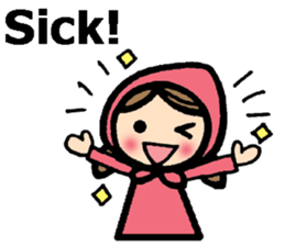 British Englsih with girl and cat 2 sticker #9545872