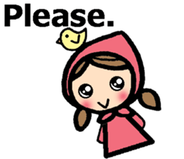 British Englsih with girl and cat 2 sticker #9545880