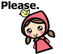 British Englsih with girl and cat 2 sticker #9545880